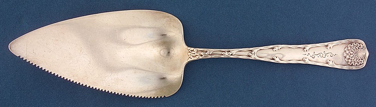 Wave Edge (Sterling, 1884, Monograms) Solid Pastry Server by Tiffany & CO SILVER-1