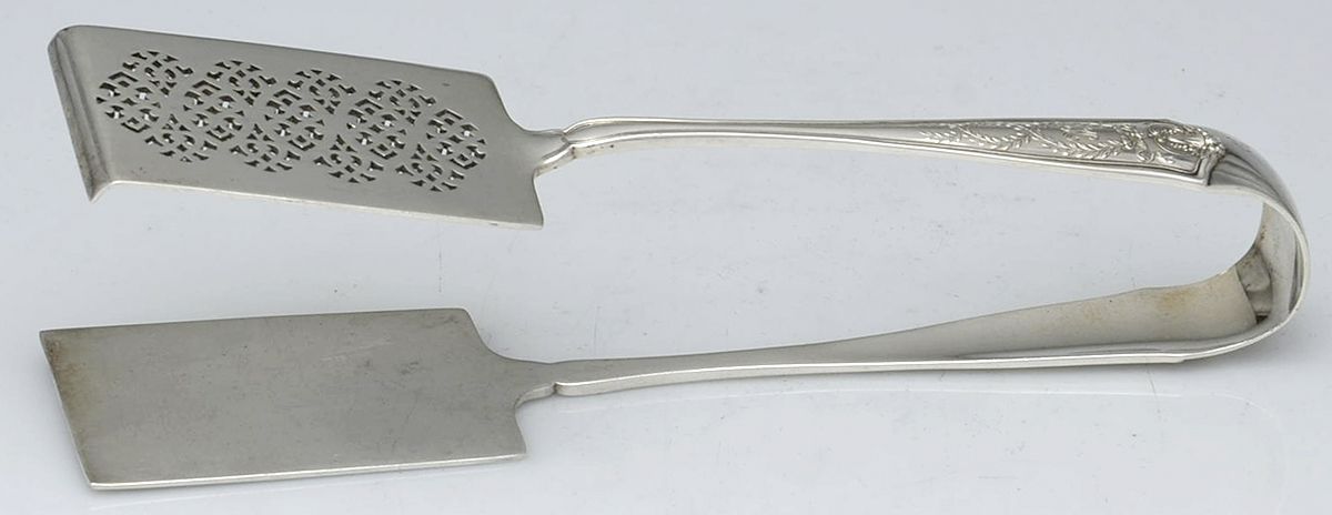Winthrop (Sterling, 1909, Monograms) Large Solid Sandwich Tongs Variant by Tiffany & CO SILVER-1