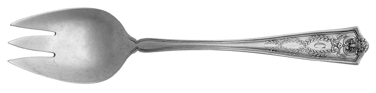 Winthrop (Sterling, 1909, Monograms) Large Individual Terrapin Fork by Tiffany & CO SILVER-1