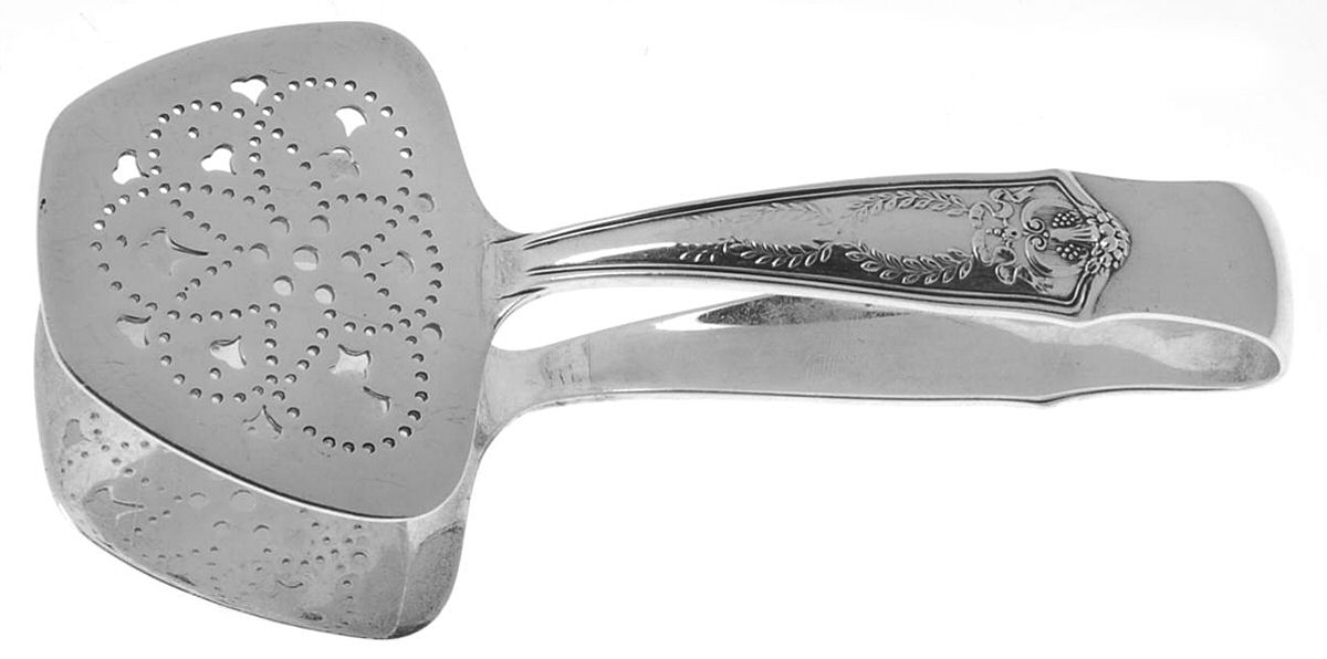Winthrop (Sterling, 1909, Monograms) Small Solid Sandwich Tongs by Tiffany & CO SILVER-1