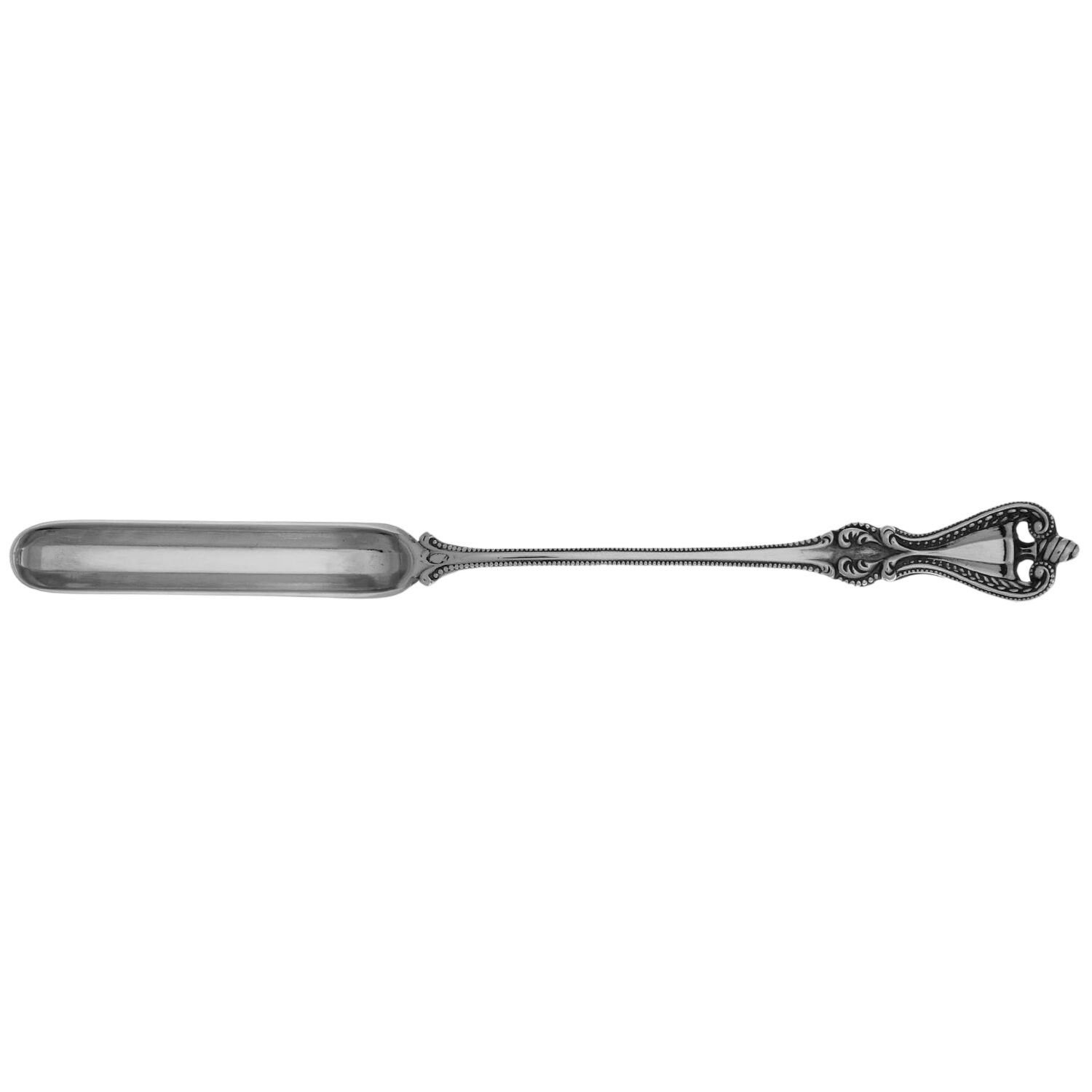 Old Colonial (Sterling, 1895, Monograms) Marrow/Bone Scoop, Solid Piece by Towle Silver-2