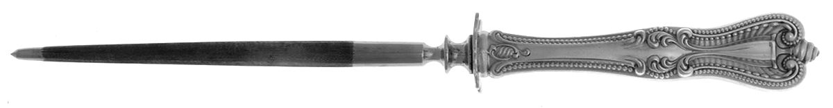 Old Colonial (Sterling, 1895, No Monograms) Small Steel Rod Sharpener Knife by Towle Silver-1