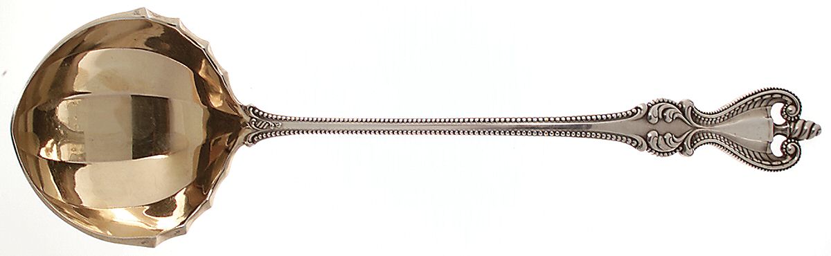 Old Colonial (Sterling, 1895, Monograms) Solid Soup Ladle by Towle Silver-1