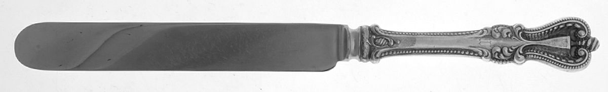 Old Colonial (Sterling, 1895, No Monograms) Blunt Hollow Handle Knife W/Bolster by Towle Silver-1
