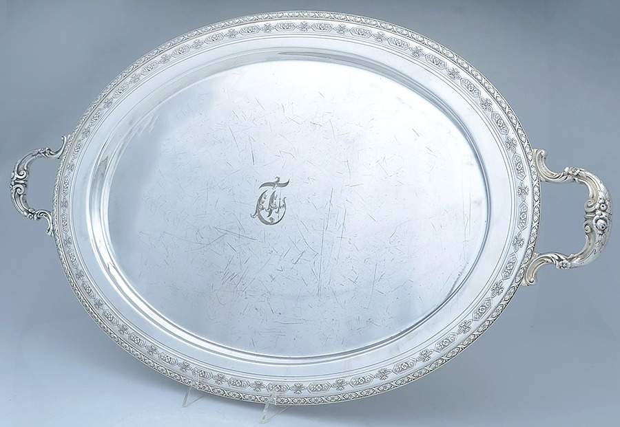 Louis XIV (Sterling, Hollowware) 22" Waiter Tray by Towle Silver-1