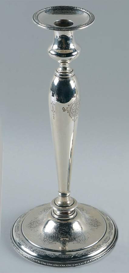Louis XIV (Sterling, Hollowware) 12" Weighted Candlestick by Towle Silver-1