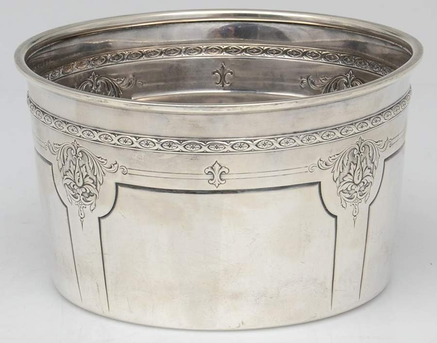 Louis XIV (Sterling, Hollowware) Wine Bottle Holder by Towle Silver-1