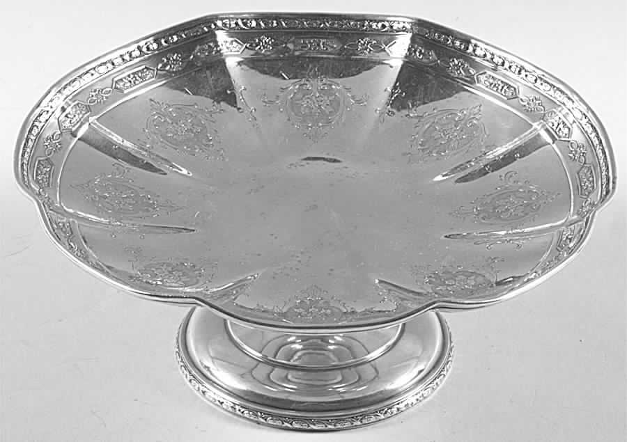 Louis XIV (Sterling, Hollowware) Short Sterling Compote by Towle Silver-1