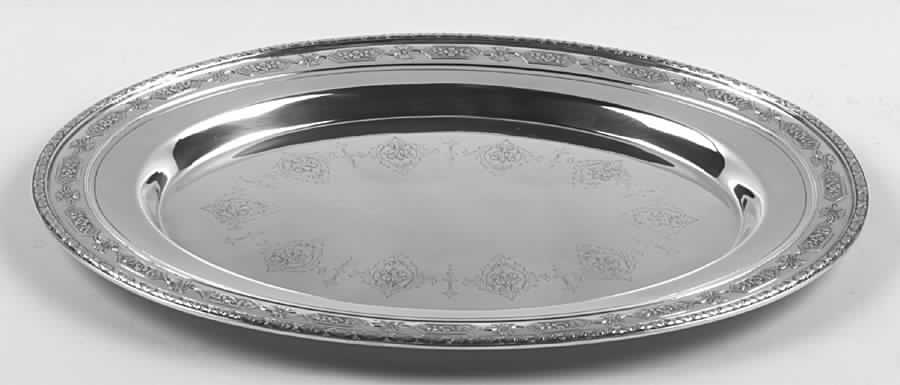 Louis XIV (Sterling, Hollowware) Small Sterling Meat Tray No Well by Towle Silver-1