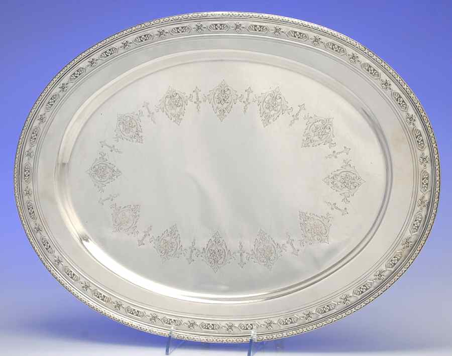 Louis XIV (Sterling, Hollowware) 19" Oval Serving Platter by Towle Silver-1