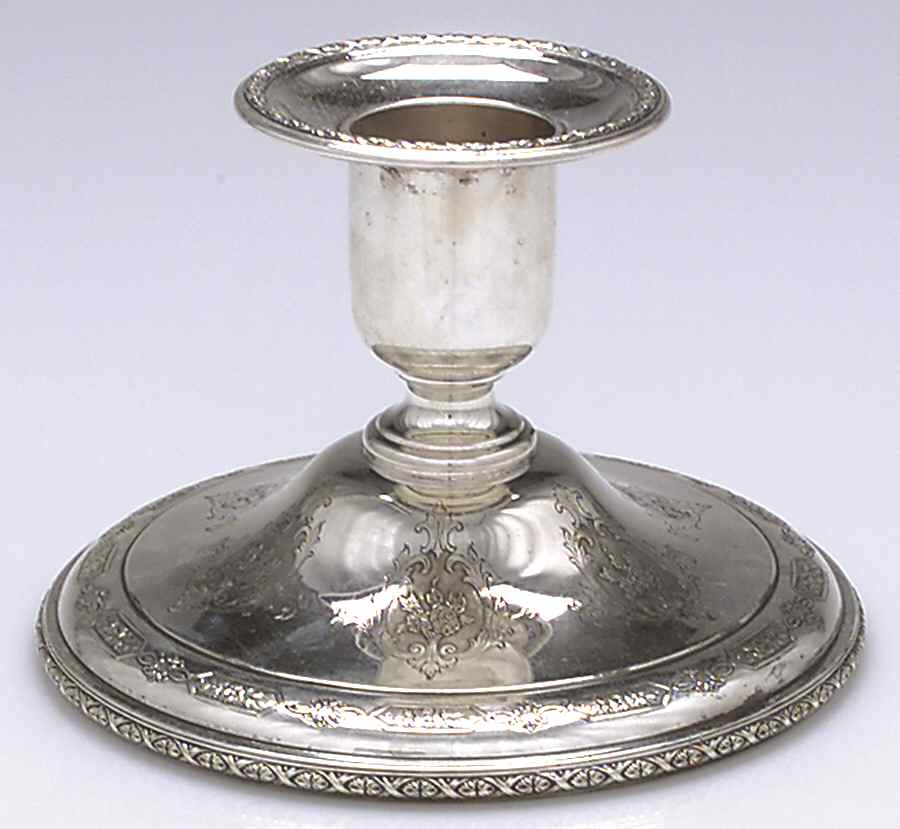 Louis XIV (Sterling, Hollowware) Weighted Console Candleholder by Towle Silver-1
