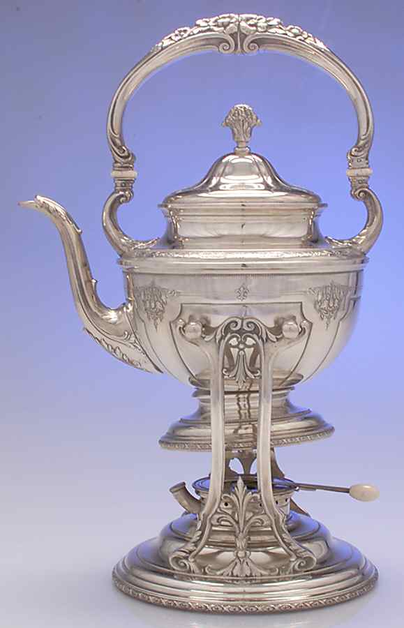 Louis XIV (Sterling, Hollowware) Kettle, Stand & Burner by Towle Silver-1