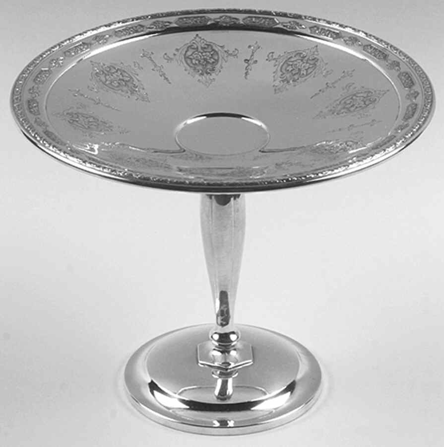Louis XIV (Sterling, Hollowware) Weighted Round Compote (Height X Width) by Towle Silver-1