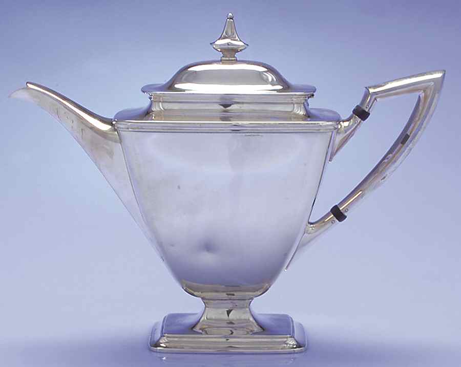 Mary Chilton (Sterling, Hollowwaree) Teapot by Towle Silver-1