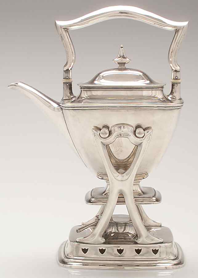 Mary Chilton (Sterling, Hollowwaree) Kettle, Stand & Burner by Towle Silver-1