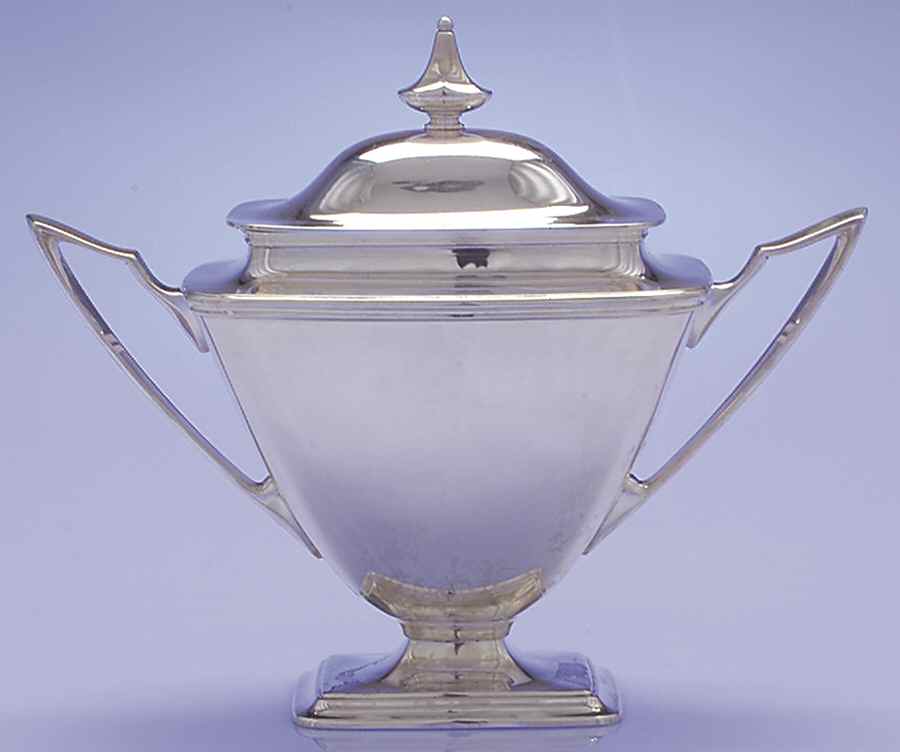Mary Chilton (Sterling, Hollowwaree) Sugar Bowl & Lid by Towle Silver-1
