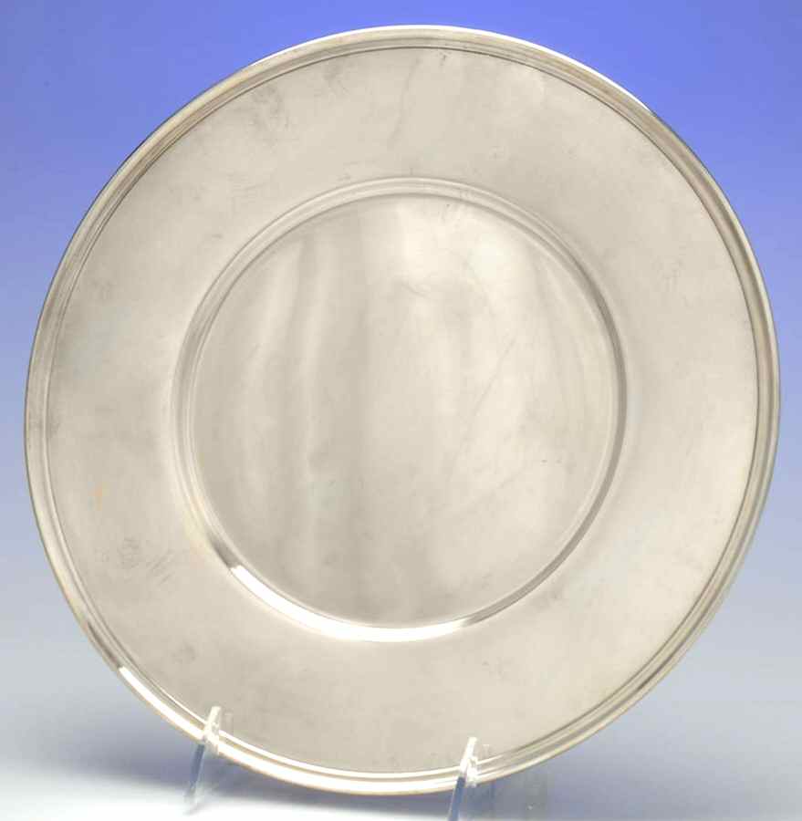 Mary Chilton (Sterling, Hollowwaree) Dinner/Service Plate by Towle Silver-1