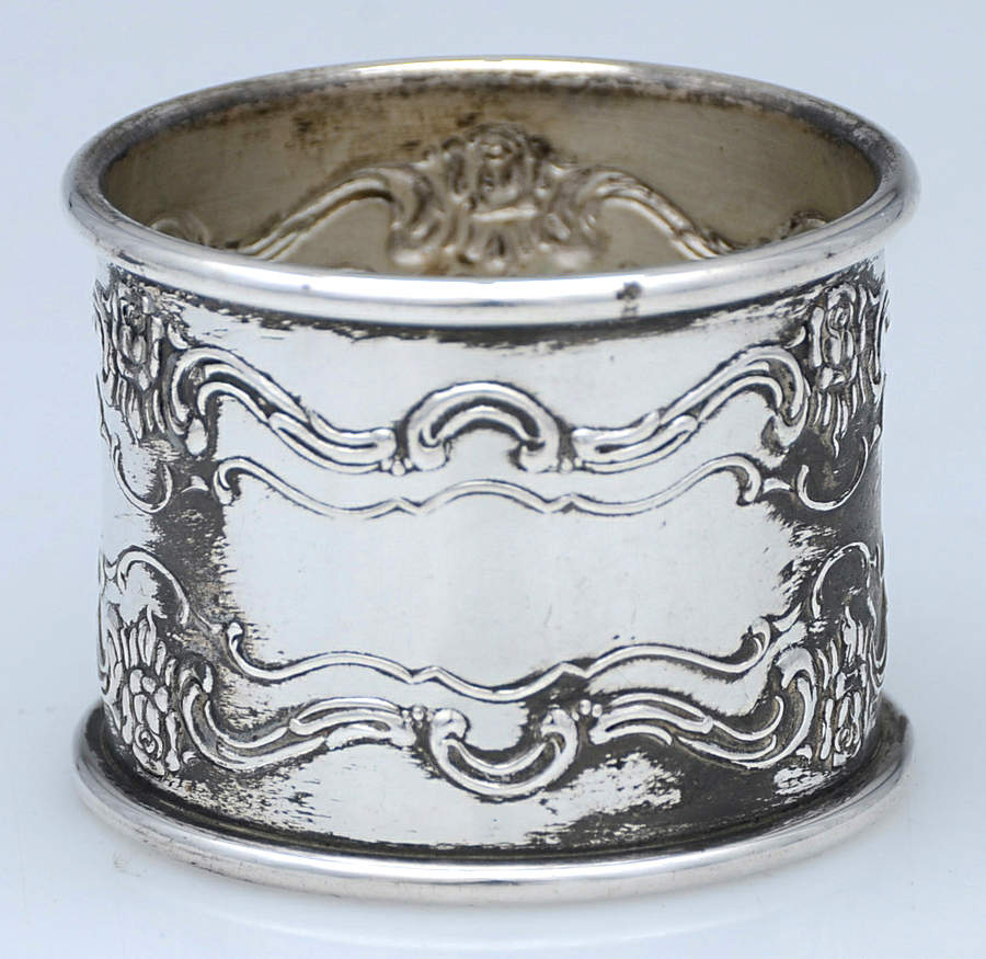 Old Master (Sterling, Hollowware, Towle Mark) Round Napkin Ring by Towle Silver-1
