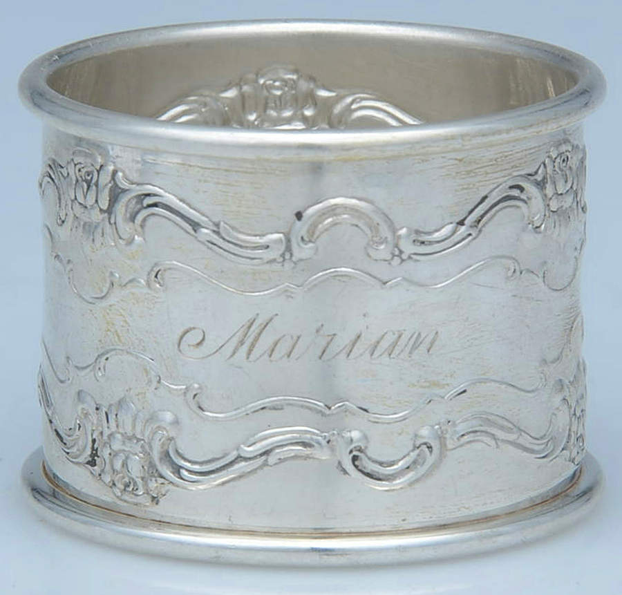 Old Master (Sterling, Hollowware, Towle Mark) Round Napkin Ring by Towle Silver-1