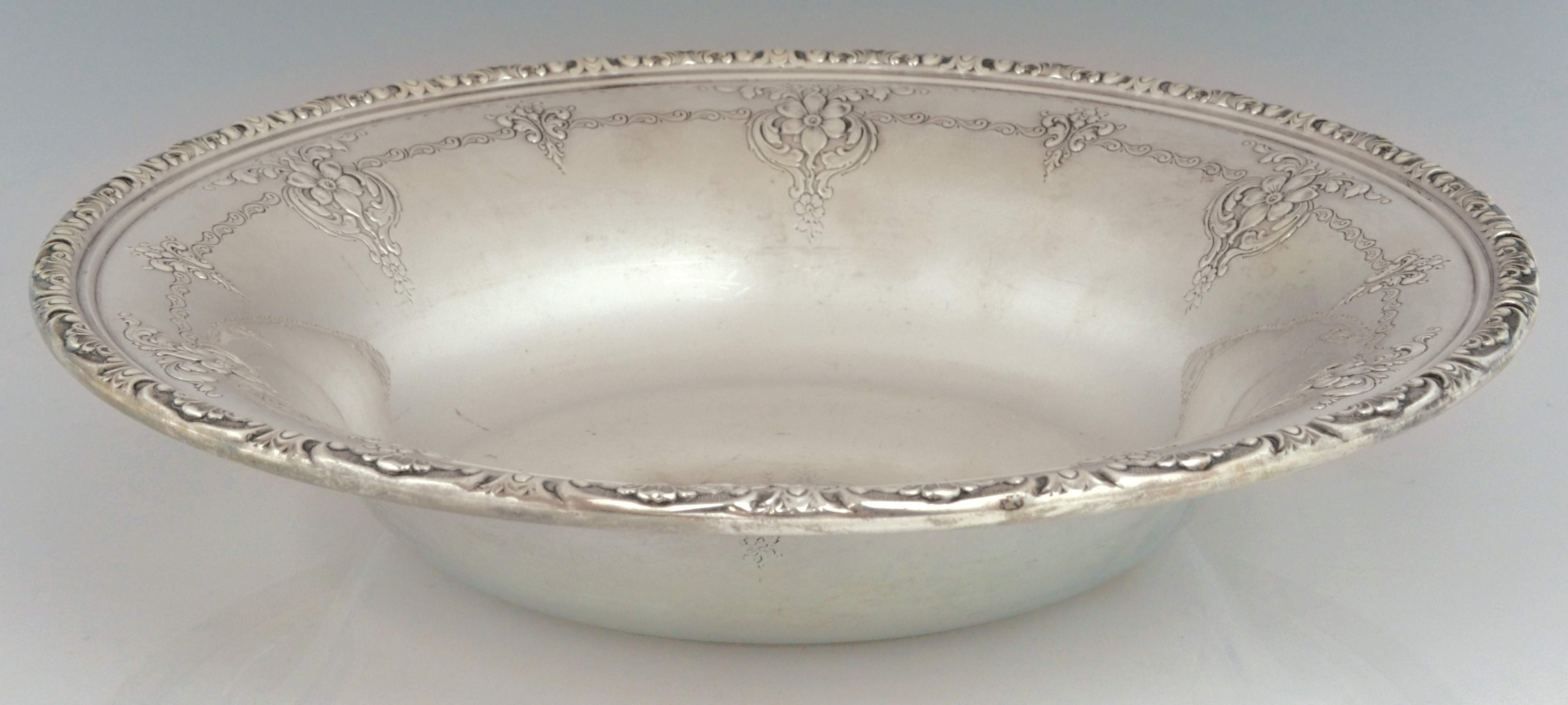 Old Master (Sterling, Hollowware, Towle Mark) Large Sterling Round Vegetable Bowl by Towle Silver-1