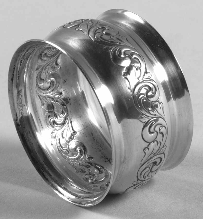Old Master (Sterling, Hollowware, Towle Mark) Round Napkin Ring by Towle Silver-1