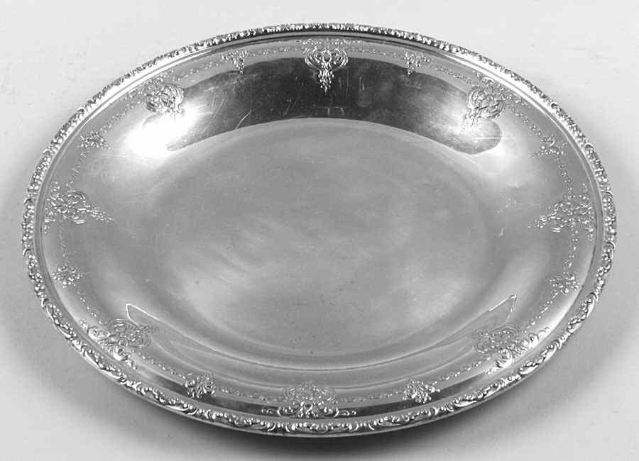 Old Master (Sterling, Hollowware, Towle Mark) Round Sterling Tray by Towle Silver-1