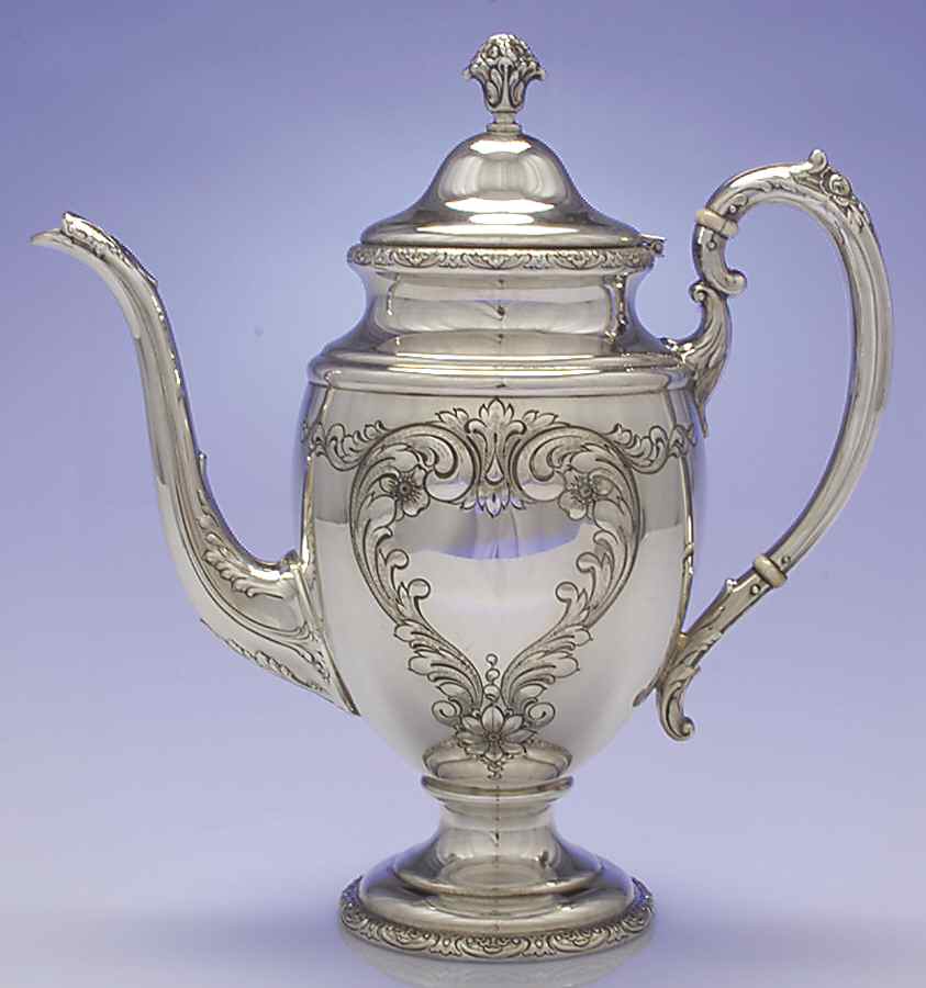 Old Master (Sterling, Hollowware, Towle Mark) Coffee Pot by Towle Silver-1