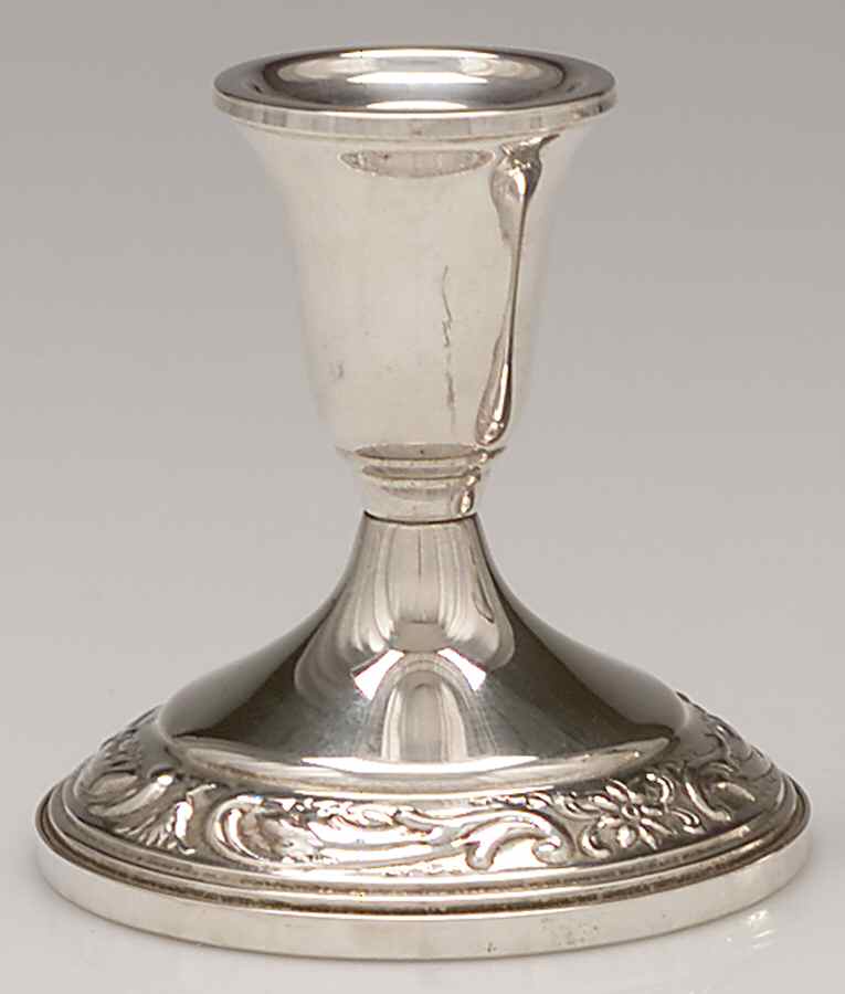 Old Master (Sterling, Hollowware, Towle Mark) Weighted Console Candleholder by Towle Silver-1