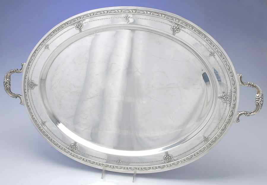 Old Master (Sterling, Hollowware, Towle Mark) Large Waiter Tray by Towle Silver-1