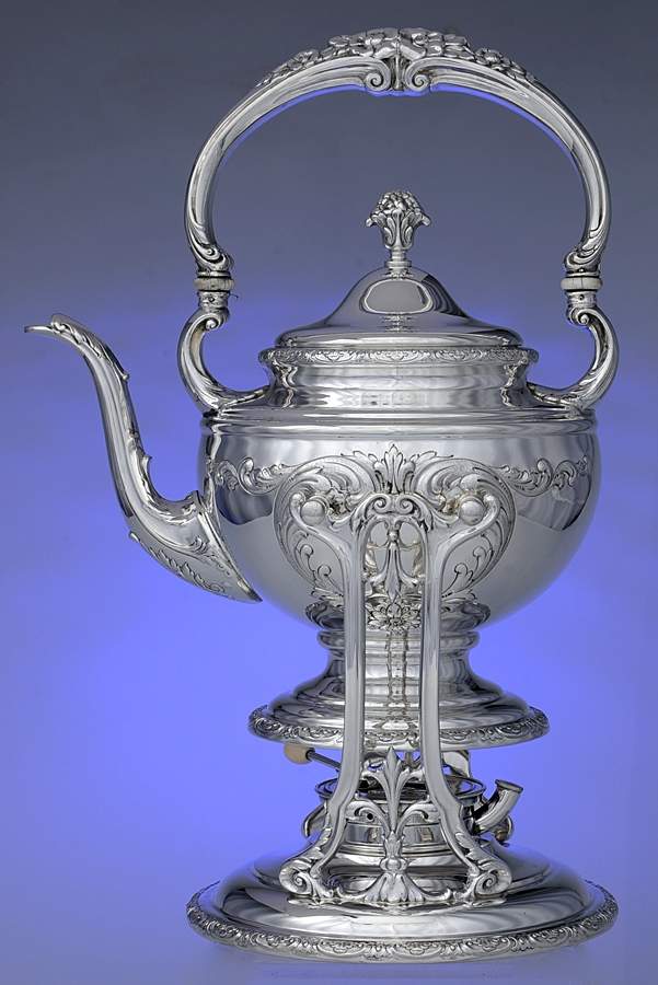 Old Master (Sterling, Hollowware, Towle Mark) Kettle, Stand & Burner by Towle Silver-1