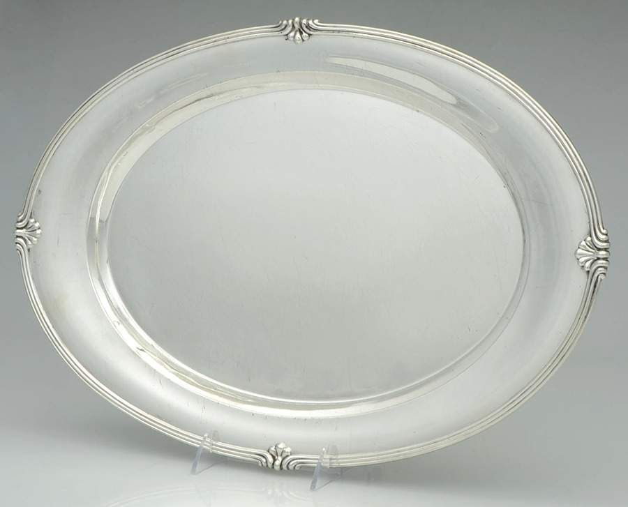 Paul Revere (Sterling, Hollowware) 18" Oval Serving Platter by Towle Silver-1