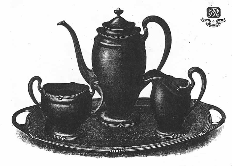Paul Revere (Sterling, Hollowware) 4 Piece Tea Set (SCP, STP, SCR, SSU) by Towle Silver-1