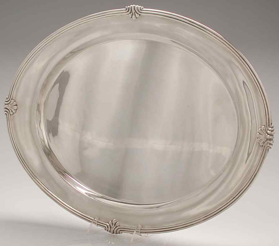 Paul Revere (Sterling, Hollowware) 22" Oval Serving Platter by Towle Silver-1