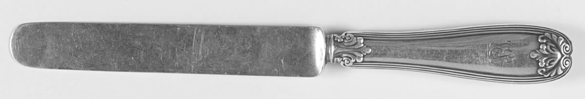 Colonial (Sterling, 1895, Monograms) Solid Dessert/Tea Knife by Tiffany & CO SILVER-1