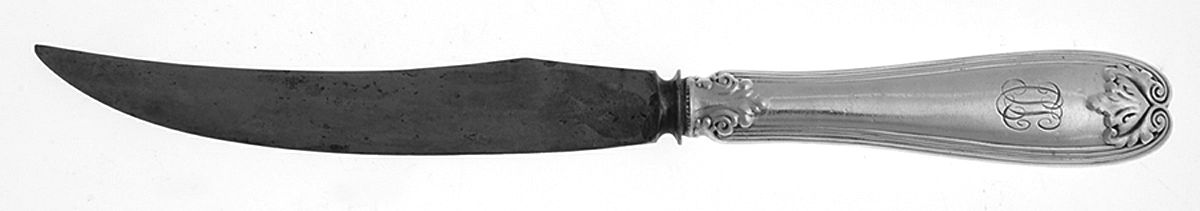 Colonial (Sterling, 1895, Monograms) Individual Bird Knife with Silverplate Blade by Tiffany & CO SILVER-1