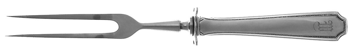 Lady Constance (Sterling, 1922) Small Steak Carving Fork with Stainless Prongs by Towle Silver-1