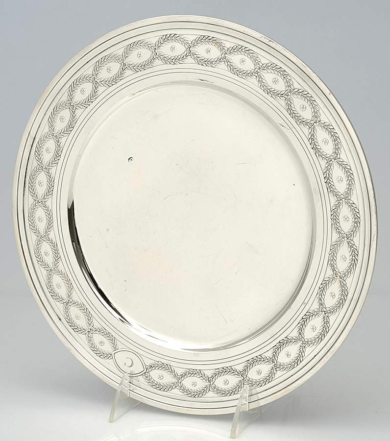 Winthrop (Sterling, 1909, Hollowware) Dinner/Service Plate by Tiffany & CO SILVER-1