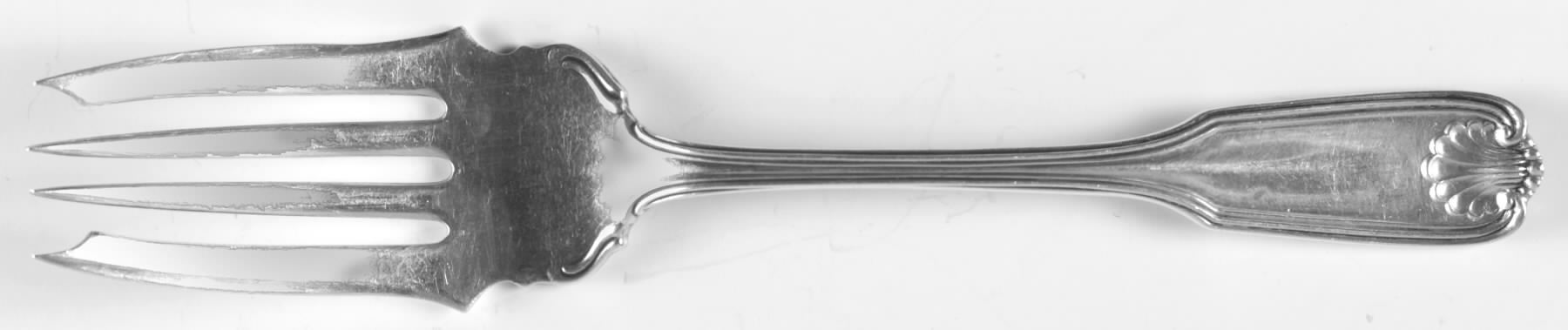 Benjamin Franklin (Sterling, 1904, T-Lion, No Mono) Individual Solid Fish Fork by Towle Silver-1