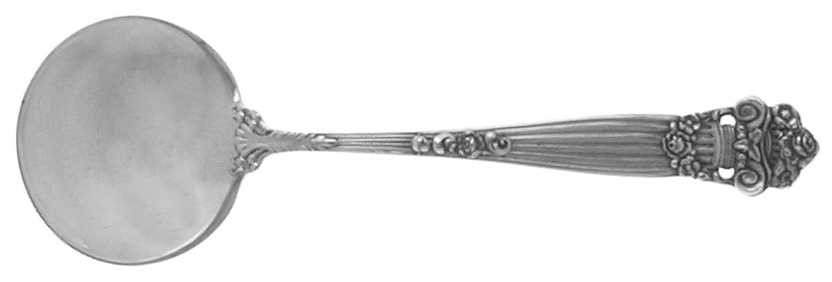 Georgian (Sterling, 1898, Older, Monograms) Large Chocolate Spoon by Towle Silver-1