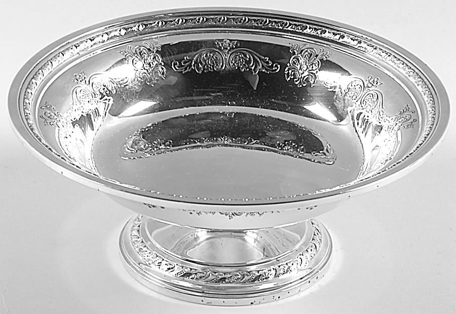 Candlelight-Chased (Sterling, Hollowware) Sterling Footed Bon Bon Bowl by Towle Silver-1