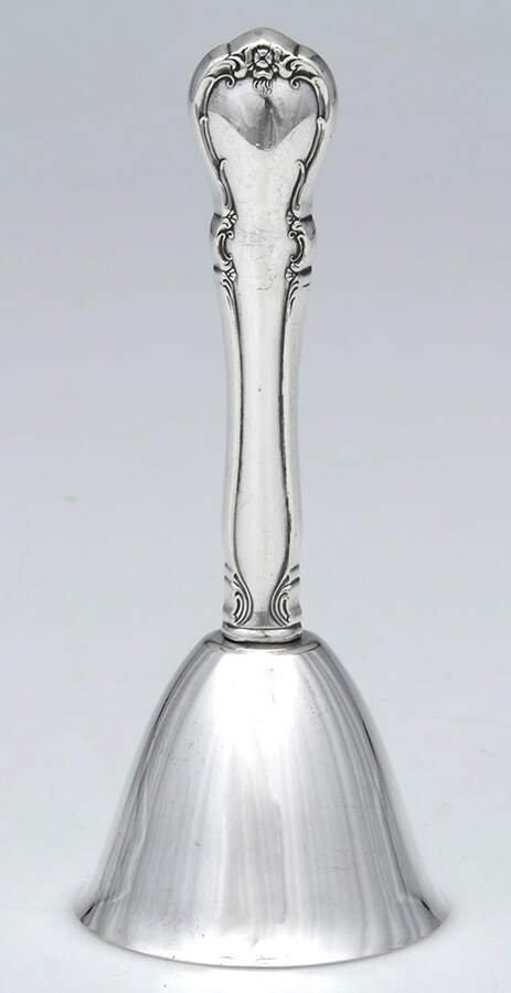 French Provincial (Sterling, 1948, Hollowware) All Sterling Hollow Handle Bell by Towle Silver-1