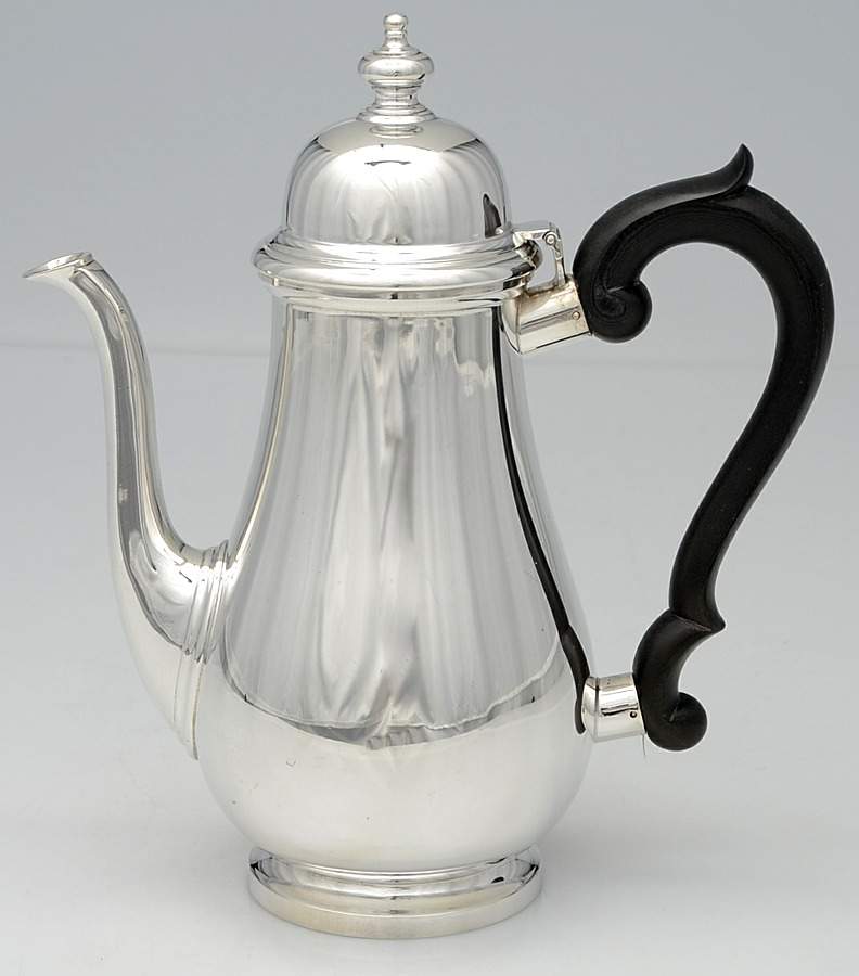 Queen Anne (Sterling, 1870, Hollowware) Sterling Demitasse Pot by Tiffany & CO SILVER-1