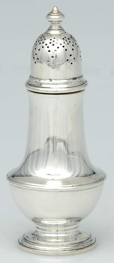 Queen Anne (Sterling, 1870, Hollowware) Pepper Shaker by Tiffany & CO SILVER-1