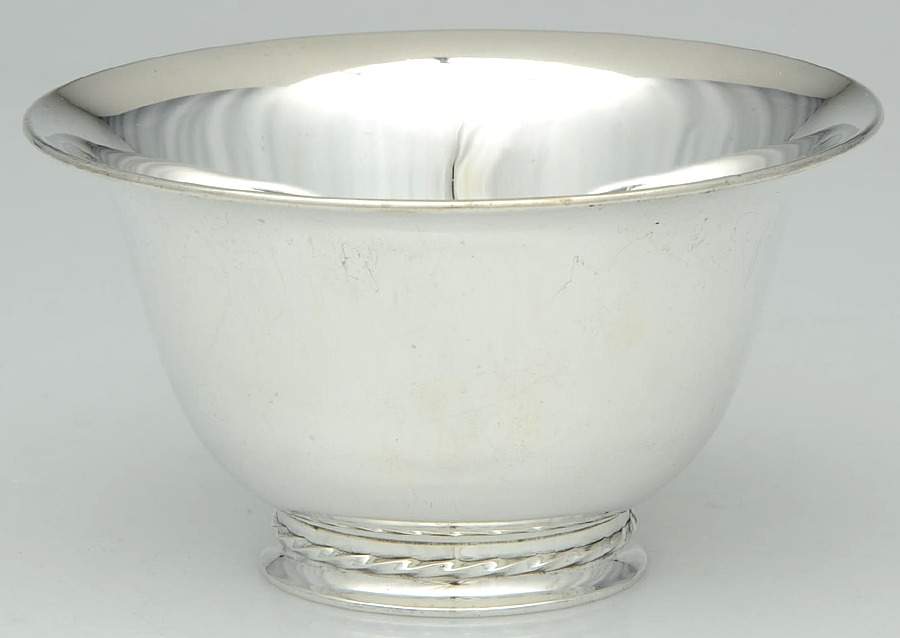 Silver Flutes (Sterling, 1941, Hollowware) 6" Paul Revere Bowl by Towle Silver-1