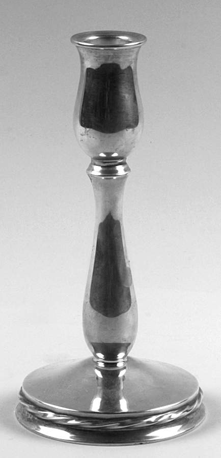 Silver Flutes (Sterling, 1941, Hollowware) 7" Weighted Candlestick by Towle Silver-1