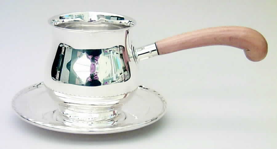 Silver Flutes (Sterling, 1941, Hollowware) Pipkin & Tray by Towle Silver-1