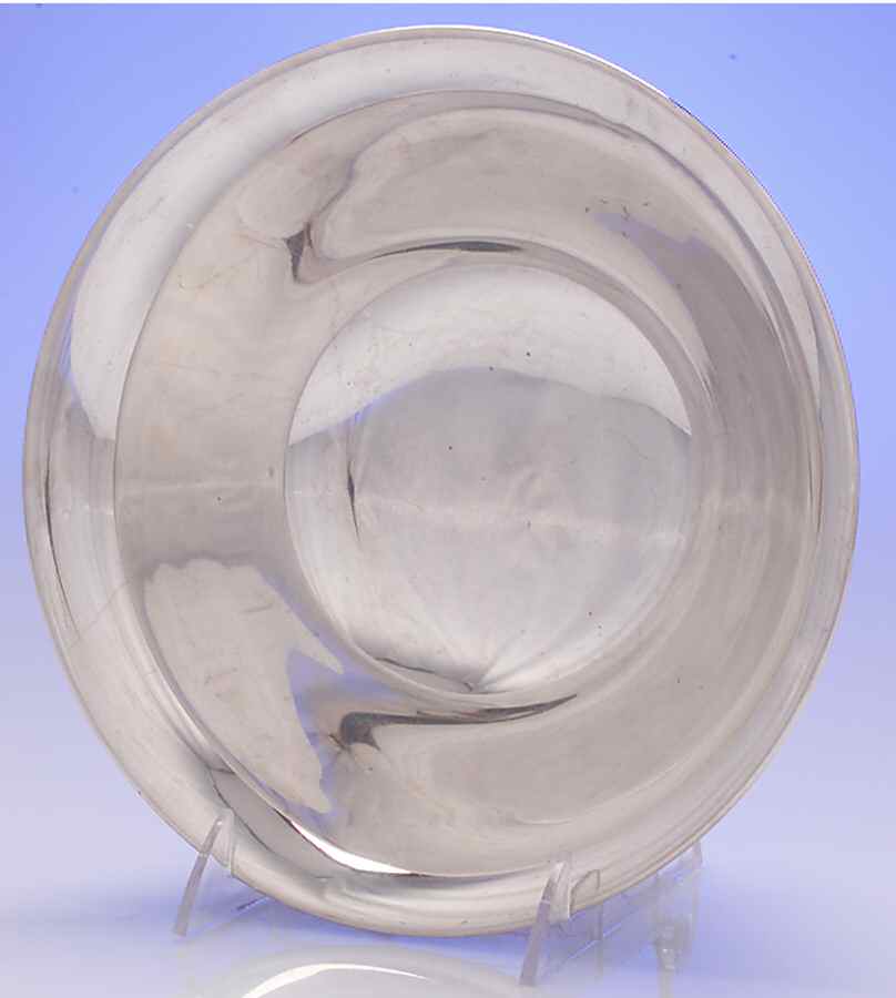 Silver Flutes (Sterling, 1941, Hollowware) Footed Sterling Round Vegetable Bowl by Towle Silver-1