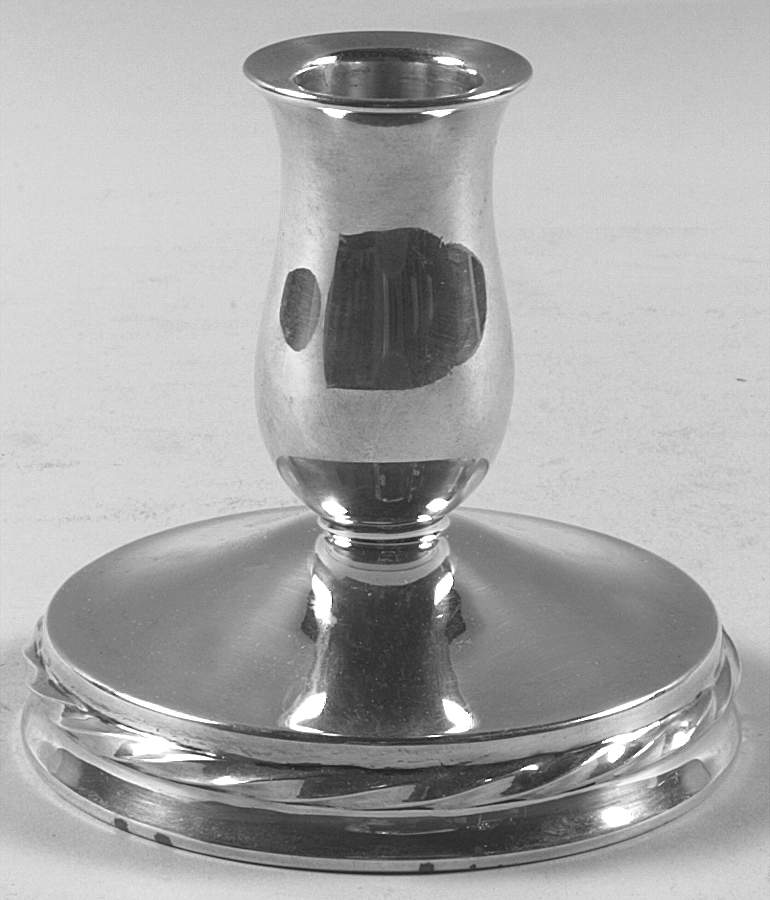 Silver Flutes (Sterling, 1941, Hollowware) Weighted Candleholder by Towle Silver-1
