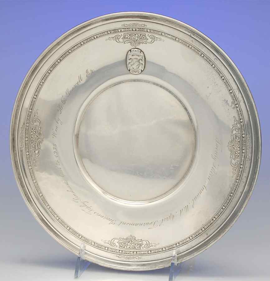 Lady Constance (Sterling, 1922, Hollowwaree) 10" Sandwich Plate by Towle Silver-1