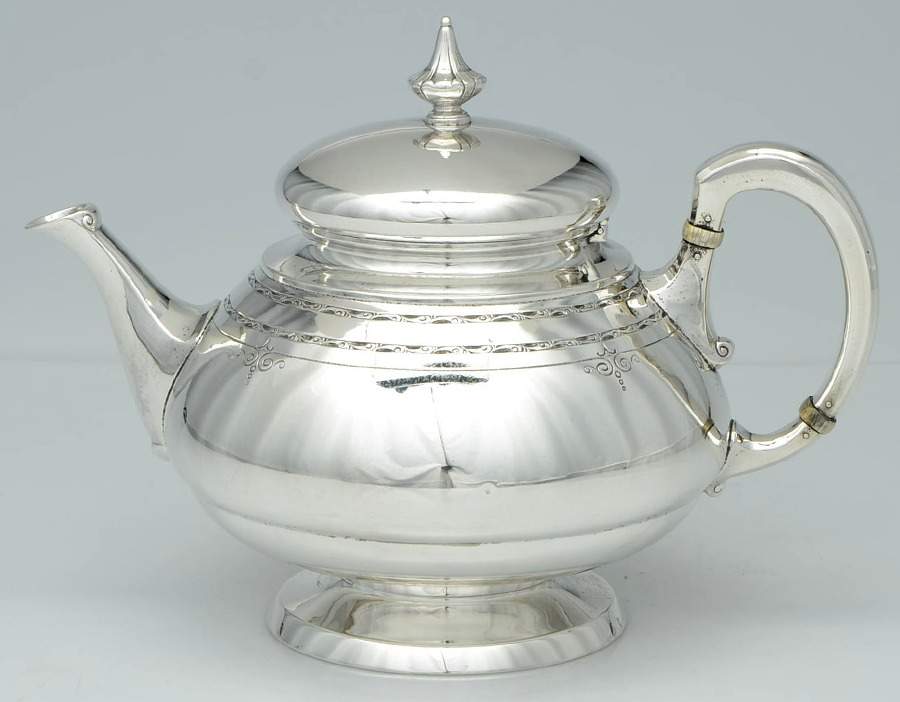 Old Lace (Sterling, Hollowware) Teapot by Towle Silver-1